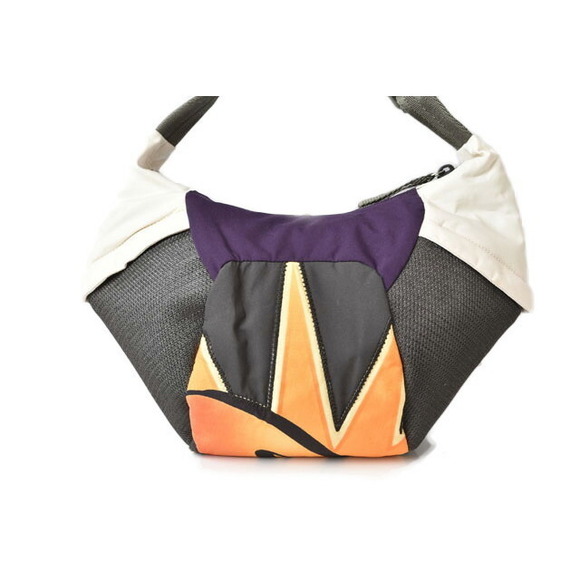 Prada Sport shoulder bag pouch Pop nylon prune gray white - Picture 5 of 11